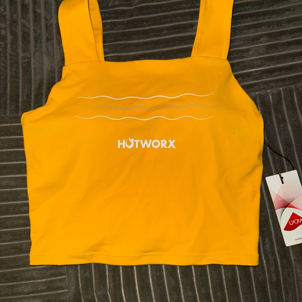 Hotworx Yellow Crop Top